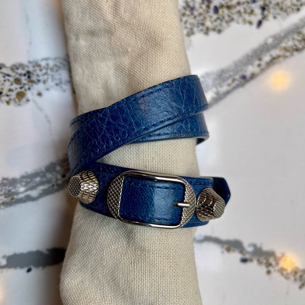 Balenciaga Arena Triple Tour Wrap Bracelet